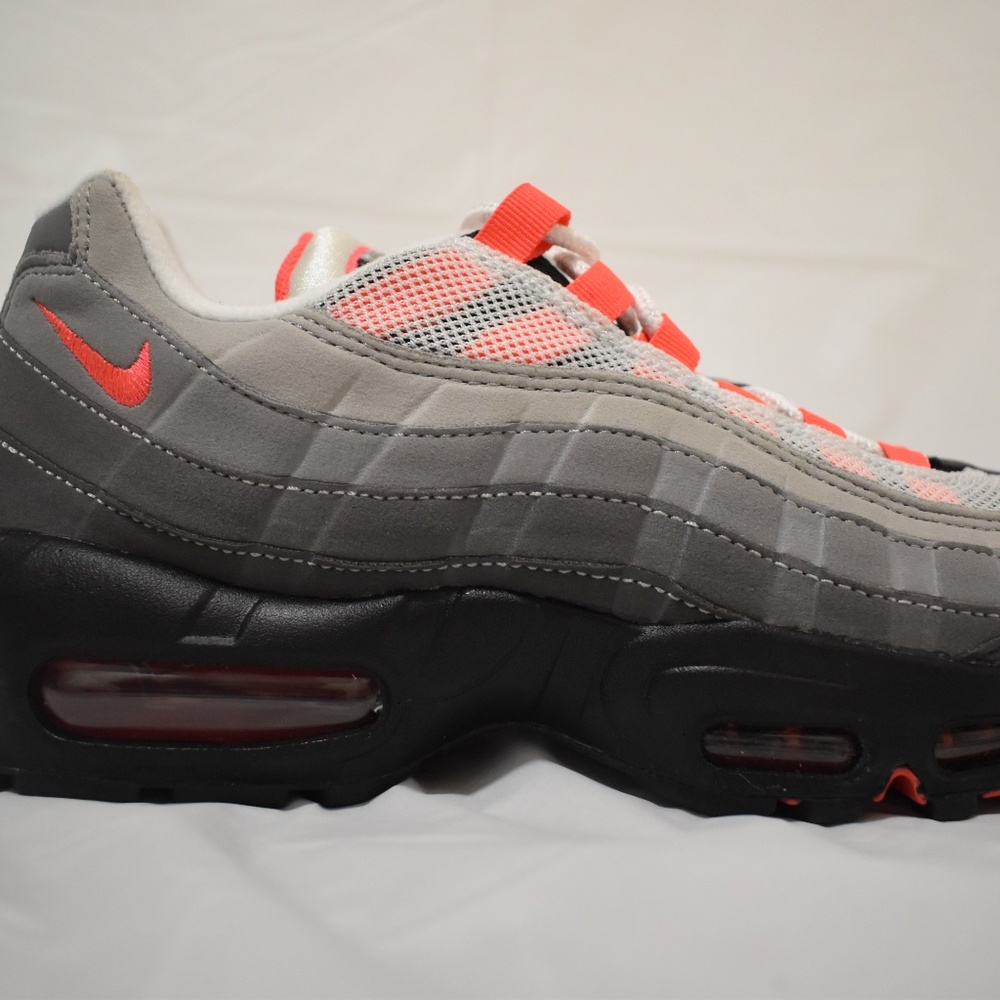 Nike-Air-Max-95 OG White/Red/Granite Dust Size 7